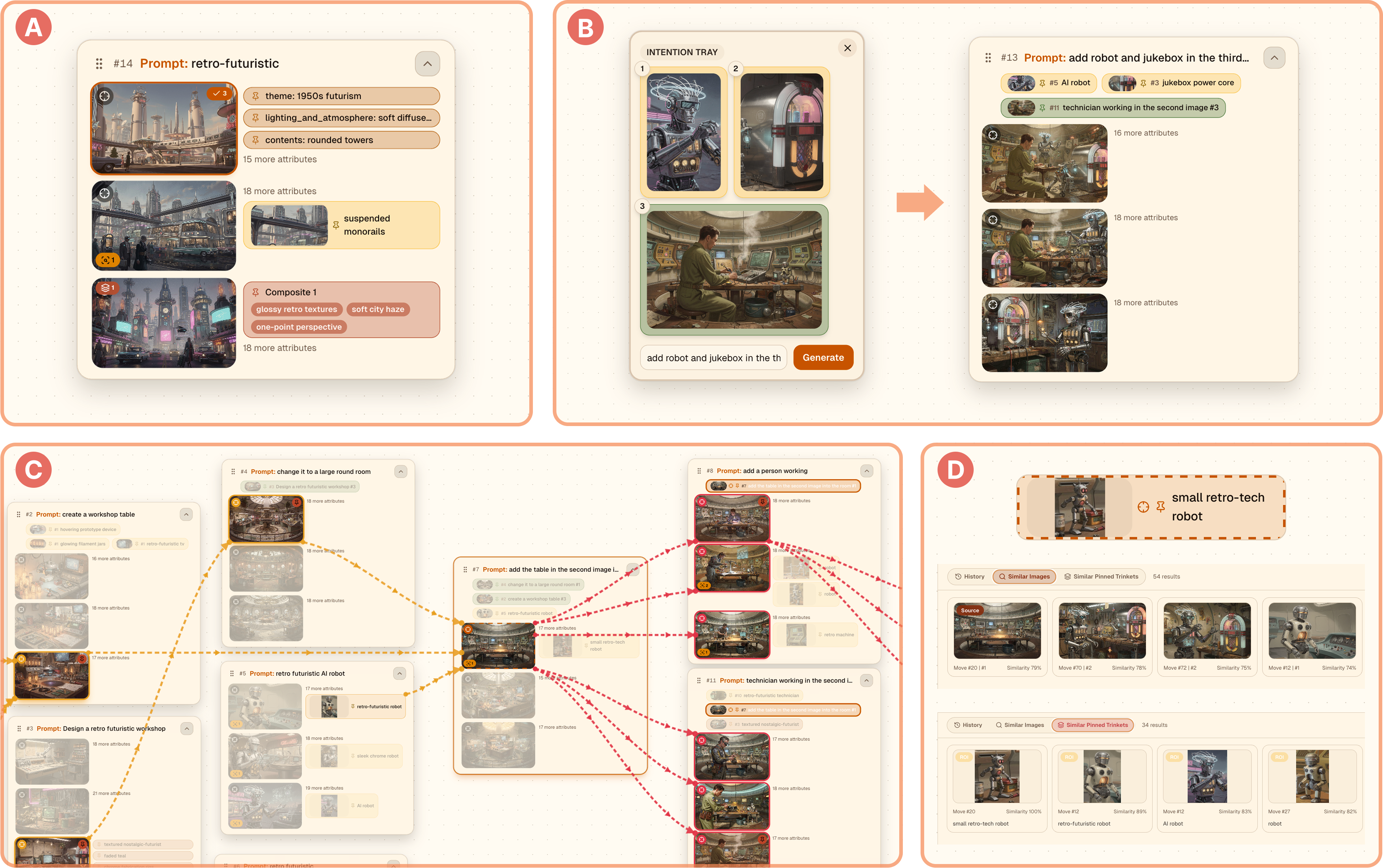Trinketry: Tracing and Recombining Visual Elements in Generative Design Exploration